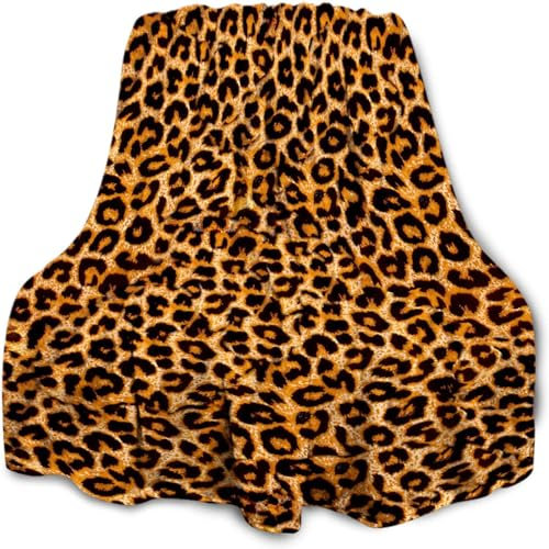TDDKFB Kuscheldecke Leoparden Decke mit Leopardenmuster,Fleecedecke Flauschig Leopard Muster Weich Sofadecke Wohndecke Couchdecke