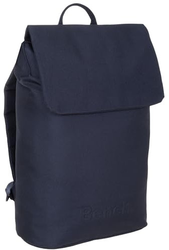 Bench Rucksack Damen Mädchen Daypack small medium backpack Handtasche Damenrucksack A4 York 64200 + Schlüsseletui (Black Night 0100)
