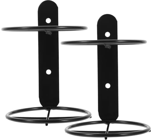 LALADEFIEE 2Pcs Wall Mounted Single Wine Bottle Holder - Metal Spiral Wine Storage Rack - Sleek Wall Wine Holder for Home Bar Wine Storage Convenient Wine Bottle Holder for Wall