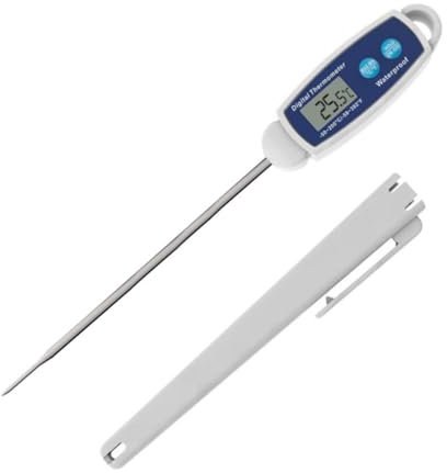 TOPBATHY Termometro Per Alimenti Multifunzionale Termometro Da Cucina Con Punta Di Precisione Per Misurare La Temperatura Di Carne e Barbecue