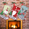 FUKPO Nikolausstrumpf Personalisiert, Weihnachtsstrumpf Nikolausstiefel zum Befüllen Nikolaus Socken Weihnachtsstrümpfe, Nikolaussocke zum Aufhängen Kinder Weihnachtssocken Kamin Weihnachtsdeko