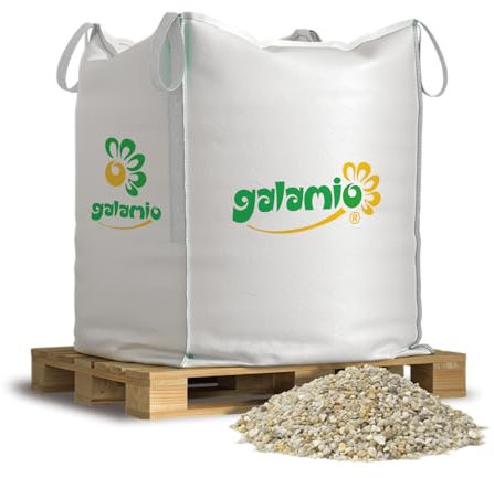 GALAMIO Fallschutzkies Fallschutz Buntkies Zierkies Edelkies Gartenkies Quarzkies Dekosteine Ziersteine Kieselsteine Flusskiesel Steine Kies Bunt 2-4mm 500kg BigBag / 1 Palette Paligo