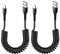 Yewseas 2 PCS Cavo USB Tipo C A Spirale 0,4m, Cavo USB A A USB C Per Ricarica Rapida E Trasferimento Dati, Design Flessibile, Resistente E Universale, Compatto Per Dispositivi Usb-C E Android Auto
