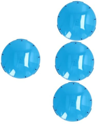 BESPORTBLE 4 Stück Schwimmbadbeleuchtung Aurore unterwasserlicht Pool Light Swimming Pools Accessories Poolbeleuchtung Teichbeleuchtung Abdeckung weißglühend Teil Luft spiegelfolie PVC Blue