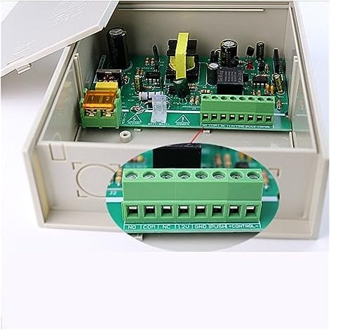 Schiebetorantrieb, AC 2A/3A Netzteil mit Backup-Batterie, Schnittstellenkarte, Zugangskontrollsystem-Netzteil, für Tor(12V 2A)