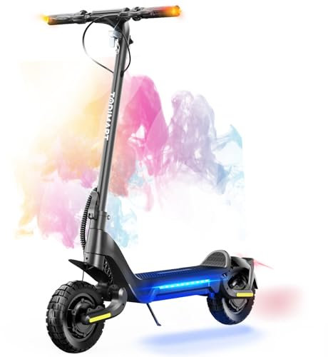 TODIMART G2 Trottinette Electrique Adulte Professionnelle Moteur 500W 48V 10.4Ah Autonomie 35-45KM Double Suspension, Pneus Tout-Terrain de 10 Pouces,Scooter Electrique Adulte