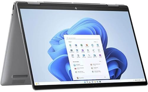 HP Envy x360 14-fa0004na 2-in-1 Laptop, Silver, AMD Ryzen 5 8640HS, 16GB RAM, 512GB SSD, 14 1920x1200 WUXGA Touchscreen, 1 YR WTY + EuroPC WTY Assist, (Renewed)