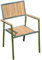 ASS Designer Gartenstuhl mit Armlehne Gartensessel Stapelstuhl Stapelsessel Sessel Kuba-Teak Edelstahl Teak A-Grade stapelbar sehr robust Gastroqualität