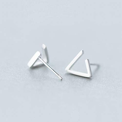 Thumby Ss925 Silber Ohr Nagel Weiblich Einfach Offenes Dreieck Ohrringe Süße Ohrschmuck Weiblich, 925 Silber d