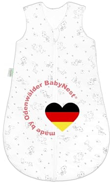 Odenwälder Baby Jersey-Schlafsack | Sommerschlafsack 0,5 TOG | Sommer Schlafsack 90cm