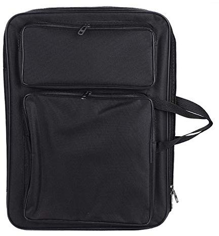Zeichentasche A3 Transporttasche Zeichenbrett Rucksack Wasserdicht Zeichnungsmappe mit Schultergurt Kinder Zeichenplattentasche Tragbar Künstlermappe Multifunktional Kunstmappe Kunst Malerei 46x34cm