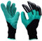 Ram® 2 x Gardening Garden Lawn Plant Gloves Thorn Resistant Safety Gloves Pruning Digging Gloves With Rake