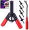 Keadic K384 42Pcs Plastic Riveter Rivet Gun Quick Set, Comes with 40Pcs Assorted Poly Rivets and Free Rivet Puller Remover, Perfect for Automotive Applications