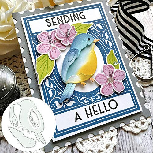 SpirWoRchlan Stanzmaschine Stanzschablone,Scrapbooking Prägeschablonen Stanzformen Schablonen Für Scrapbooking Fotopapier Karten Handwerk Prägen DIY Geburtstagsgeschenk Vogel