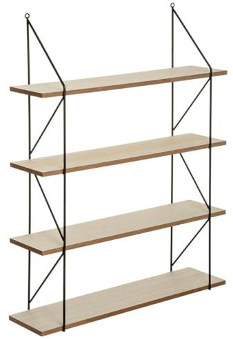 ATMOSPHERA CREATEUR D'INTERIEUR Estantería de Pared de Metal MDF 60 x 80 Iris