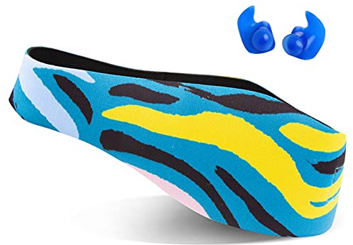 Cinta de natación diseñada para ayudar a prevenir los oídos de nadador, protector de orejas, evita la entrada de agua y mantiene los tapones de los oídos