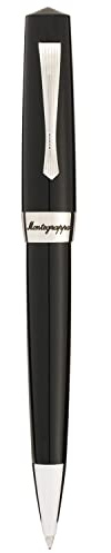 Montegrappa Ballpoint Pen Elmo 02 Edelstahl/Kunststoff Jet Black, 14,2cm, ISE2RBAC