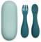 TUM TUM Couverts Enfants Étui, Cuillères Bébé Fourchettes Enfant, Couverts Bébé, 6 m+, Bleu