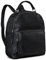 ROYALZ 'Topeka' Vintage Lederrucksack Damen Echtleder mittelgroß - eleganter Rucksack ideal als Cityrucksack Tagesrucksack Rucksackhandtasche für Freizeit Ausflüge Alltag, Farbe:Schwarz