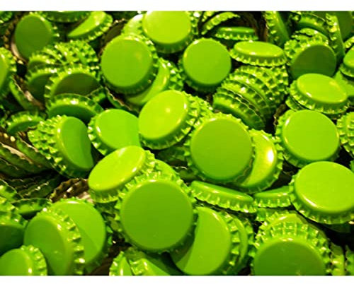 AlcoFermBrew Kronkorken - Gelb - 100 Stück | Flaschenverschluss | Bierflaschenverschlüsse