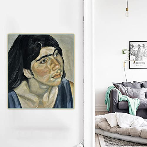 Annie, 1962 von Lucian Freud Ölgemälde auf Leinwand, Kunstwerk, Bild, Poster, Wandkunstdruck, Heimdekoration, Leinwand, Gemälde, 30 x 45 cm, rahmenlos