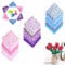 21 Stück Stoffreste Baumwolle, Blumenmuster Bedruckte Farbsystem Patchwork Stoffe, DIY Gewebe Quadrate Baumwolltuch für Verschiedene Accessoires wie Handtaschen, DIY Baumwolltuch (25 * 25)
