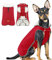 Wasserdichter Fleece Hundemantel, Reflektierend Hund Regenmantel für Kleine Hunde, Winter Warm Hundejacke Welpen Hundebekleidung Weste für Chihuahua, Red S