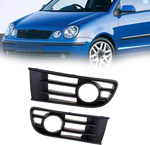 REXGEL Kühlergrille 2 Teile/Satz Auto Front Lower Bumper Nebelscheinwerfer Gitter Nebelscheinwerfer Trim Abdeckungen Fall Für VW Für Polo 9N 2002 2003 2004 2005