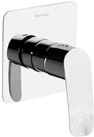 Ramon Soler - Grifo de Ducha Monomando Empotrado 1 Vía Cromado, Ahorro de Agua, Sistema S2, Serie New Fly, Diseño Moderno y Eficiente para Baño