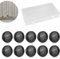 10 Stück Duschvorhang Gewichte Magnetische, Magnetisch für Vorhänge, Duschvorhang mit Magnet für Fenstervorhang, Duschvorhang, Starke Tischdecken, Outdoor Vorhang (Schwarz)