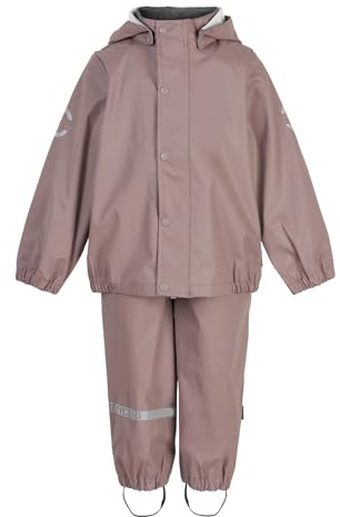 Mikk-line Regenkleidung, Regenset mit Regenhose und Regenjacke | Wasserdicht, Reflektierenden Details, Wassersäule von 5.000 mm, Elastische Bündchen, Kinnschutz, Abnehmbare Kapuze