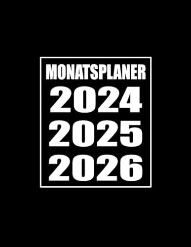Monatsplaner 2024-2026: 1 Monat auf 2 Seiten | Terminkalender | Monatskalender | Buchkalender | DIN A4 Kalender mit 36 Monaten (3 Jahre) vom 1. Januar 2024 bis 31. Dezember 2026
