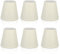 Pantallas De Lámpara Pequeñas, 6 Piezas Pantallas De Lámpara Para Lámparas De Mesa Pantalla De Lámpara Blanca Pantallas De Lámpara Que Se Enganchan En La Bombilla Pantallas De Lámpara De Campana Panta