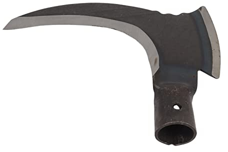 Tyenaza Gras-Sichel, Doppelsichel aus Hochmanganhaltigem Stahl, Multifunktionales Mähen, Schneiden von Bäumen, Doppel-Sichel, Handgehaltenes Sichelwerkzeug Für Gartengeräte(Single Cutter Head)