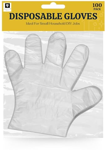 AKH® Einweghandschuhe, 100 Stück, lebensmittelechte Polyethylen-Arbeitshandschuhe für Küche, Kochen, Reinigungshandschuhe