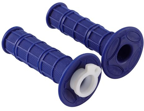 GOOFIT 7/8 22mm 25mm (Inklusive Weißer Drosselleitung) CNC Premium Twist Lenker Drosselgriffe Gummi Ersatz für 50cc-250cc Dirtbike Go Karts ATV Roller Pitbike Quad Mini Bikes Blau