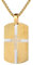 OIDEA Herren Halskette Kreuz Dogtag: Silber Militärischen Erkennungsmarken Armee Stil Dog Tag Anhänger Edelstahl mit 60cm Kette mit Gravur Personalisiert Kreuzkette Geschenk für Männer Vater Freund