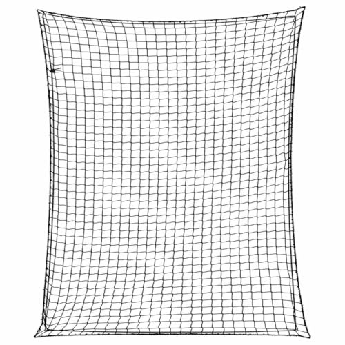 vidaXL Anhängernetz mit Gummiseil Schwarz 3x2,5 m PP