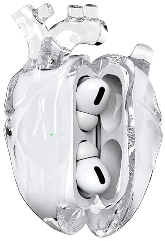 Custodia protettiva originale a forma di cuore compatibile con AirPods di terza generazione, cover trasparente in silicone liquido per AirPods 3 con protezione completa contro le cadute, include