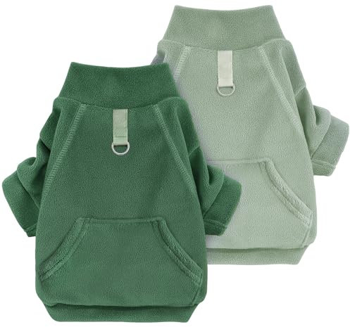 Mosukoirl Hundepullover Hund Hoodie Haustier Warme Mäntel Baumwolle Sweatshirts Hund Kleidung mit Tasche Welpe Pullover Hund Overall für kleine mittlere Hunde Katzen Teddy Chihuahua