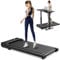 Kerolina Walking Pad Laufband für Zuhause - Home Office Laufbänder Under Desk Schreibtisch Laufpad Leise Tragbares Kompakte Gehband Klein Mini Treadmill LED-Anzeige Remote Control Tretmühle