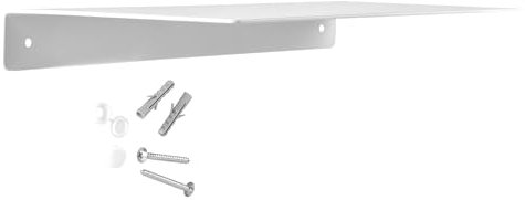 SOTECH Design Wandregal Hover-III 350 x 130 x 30 mm weiß, Wandmontage, Badregal inkl. Befestigungsset für Bad Küche oder Wohnzimmer