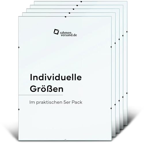 PANORAHMA BILDERRAHMEN Rahmenloser Bilderrahmen 40x60 5er Set/Glasbilderrahmen zum Aufhängen an der Wand/Bilder Rahmen