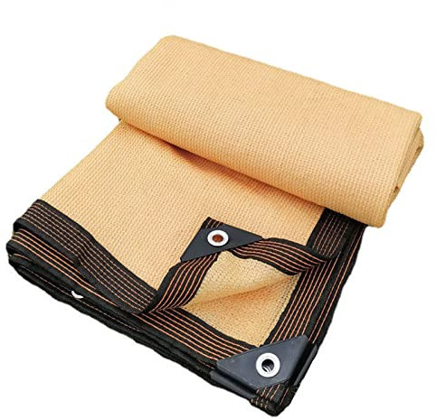 Sonnensegel, für Terrasse, Pergola, Outdoor, individuelle Größe, HDPE, 80 % UV-Block, Sonnenschutz, 4 m x 6 m, Beige