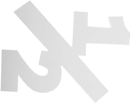 Hemobllo Paint Your Own Wooden Numbers Baby Half-year Celebration Birthday Decor Easy to Assemble