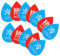 LOORGVEL 12Pcs Self Adhesive Acrylic Hot Cold Signs for Faucets Directional Labels for Sinks Indoor Outdoor Use Durable Water Indicators Easy Installation