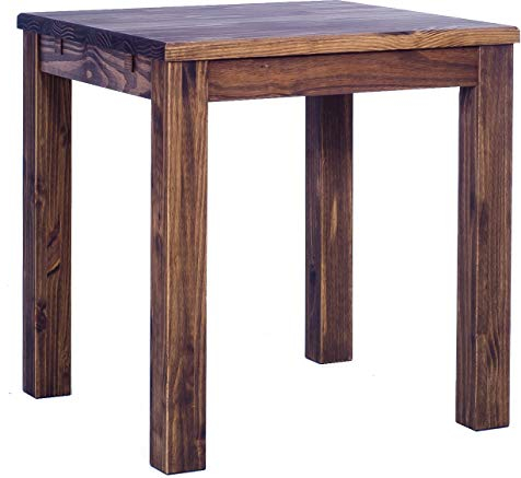 Esstisch Rio Classico 73x73 cm Eiche antik Holz Pinie Massivholz Esszimmertisch Echtholz ausziehbar vorgerichtet für Ansteckplatten Brasilmöbel