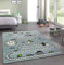 CARPETIA Teppich Kinderzimmer Kinderteppich Straßenteppich blau Größe 160x230 cm