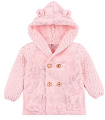 VICROAD Cardigan Bambino Cappotti con Cappuccio Ragazzi Ragazze Giacche in Maglia Capispalla Caldo Maglione
