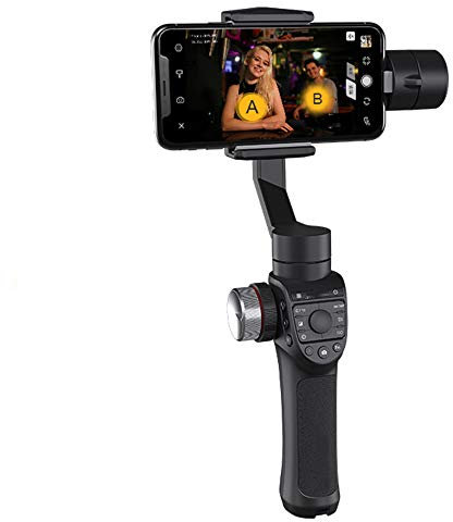 MYYINGELE 3-Axis Gimbal Stabilizer for Smartphone Gimbal Stabilizer with 17hrs Runtime, Face Tracking, Object Tracking, Slow Motion, Dolly Zoom, Time-Lapse, Panoramas